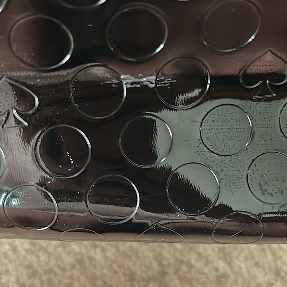 Kate Spade Authentic Black Circle and Spade Pattern Large Tote Purse Bag ♠️⚫️ - Picture 6 of 6